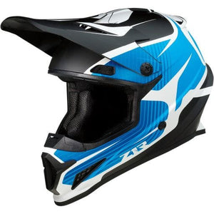 Rise Flame Helmet by Z1R 0110-7248 Off Road Helmet 01107248 Parts Unlimited Drop Ship XS / Black/Blue/Matte/White