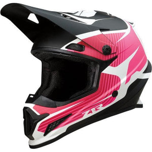 Rise Flame Helmet by Z1R 0110-7256 Off Road Helmet 01107256 Parts Unlimited Drop Ship XS / Black/Matte/Pink/White