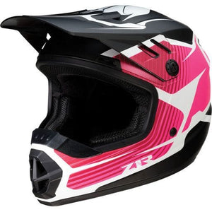Rise Flame Youth Helmet (Size Large) by Z1R 0111-1453-WS Youth Helmet 01111453-WS Parts Unlimited L / Black/Matte/Pink/White