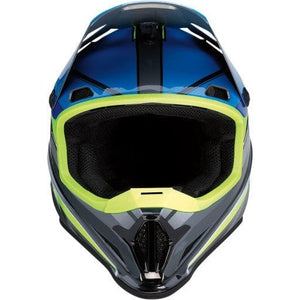 Rise MC Helmet by Z1R 0110-7192 Off Road Helmet 01107192 Parts Unlimited Drop Ship XS / Blue/Hi-Vis Yellow