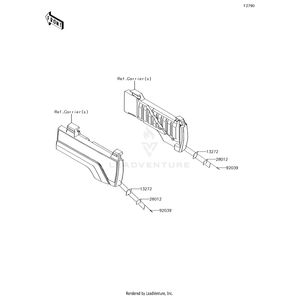 Rivet,3.2X13.4 by Kawasaki 92039-0762 OEM Hardware 92039-0762 No Longer Available