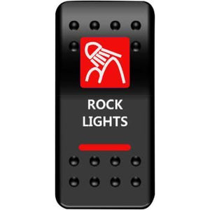 Rock Lights Rocker Switch Red by Moose Utility RCK-PWR-R Rocker Switch 21060454 Parts Unlimited