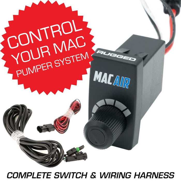 Rocker Switch Variable Speed Controller (Vsc) For Mac Helmet Air Pumper - Complete Switch & Wiring Harness by Rugged Radios