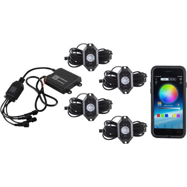 Rocklghts Kit Rgb 4Pod by Moose Utility