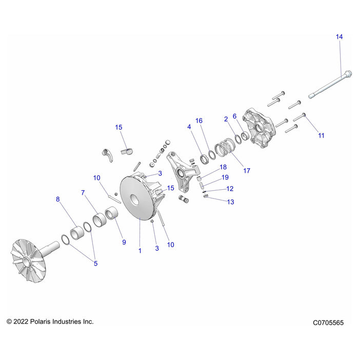 Roller And Bushing Assembly by Polaris