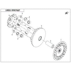 Rollers by CF Moto 0180-051100-0003 OEM Hardware 0180-051100-0003 Northstar Polaris