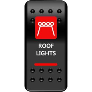 Roof Light Rocker Switch Red by Moose Utility RFL-PWR-R Rocker Switch 21060450 Parts Unlimited