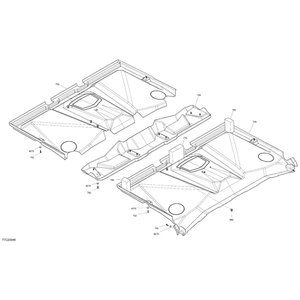 Roof Liner Kit by Can-Am 715006391 OEM Hardware 715006391 Off Road Express Drop Ship