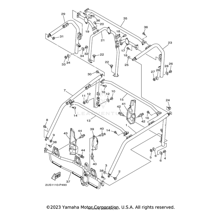 Roof Support Assembly 3 by Yamaha