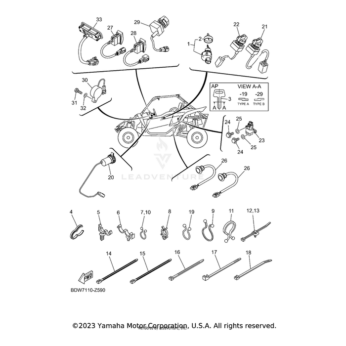 Room Light Assembly by Yamaha