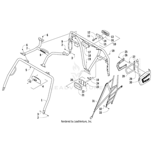 Rops - Rear By Arctic Cat 4506-830 OEM Hardware 4506-830 Core Power Equipment