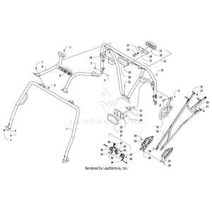 Rops - Rear By Arctic Cat 8506-116 OEM Hardware 8506-116 Core Power Equipment