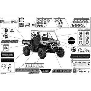 Rotax Power Label by Can-Am 704908940 OEM Hardware 704908940 Off Road Express Peach St