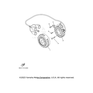 Rotor Assembly by Yamaha 2HC-81450-00-00 OEM Hardware 2HC-81450-00-00 Off Road Express