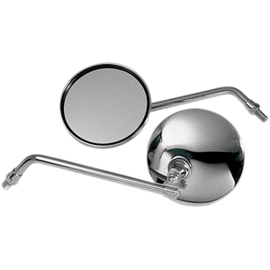 Round Honda Cb Style Universal Mirror By Emgo 20-42410 Side View Mirror 2042410 Parts Unlimited