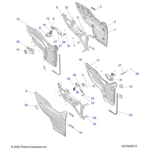 Routing Clip by Polaris 7081496 OEM Hardware P7081496 Off Road Express