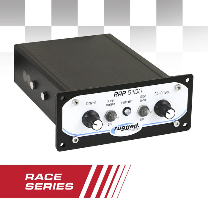 Rrp5100 Pro Race Series Panel Mount 2 Person Intercom by Rugged Radios