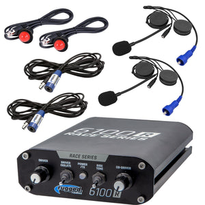 Rrp6100 2 Person Race Intercom System With Helmet Kits by Rugged Radios Intercom Rugged Radios