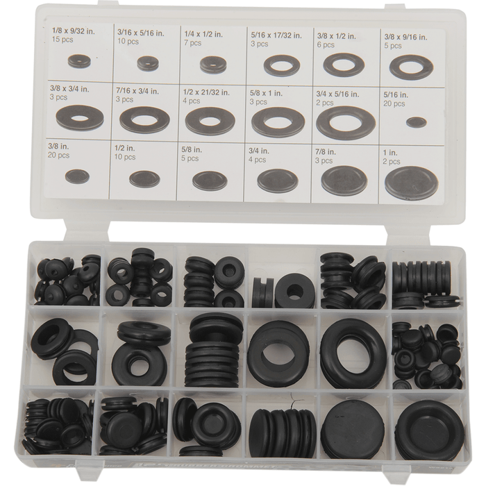 Rubber Grommet And Plug Assortment By Performance Tool