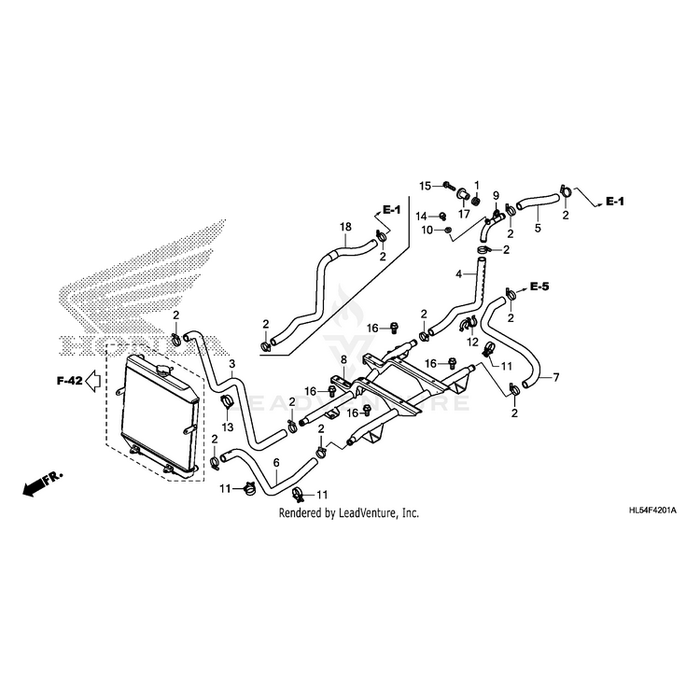 Rubber, Radiator Mounting by Honda