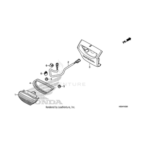 Rubber, Taillight by Honda 80215-HC4-000 OEM Hardware 80215-HC4-000 Off Road Express Peach St