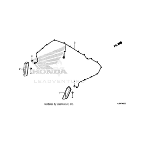 Rubber, Taillight Mounting by Honda 80219-HC4-000 OEM Hardware 80219-HC4-000 Off Road Express Peach St