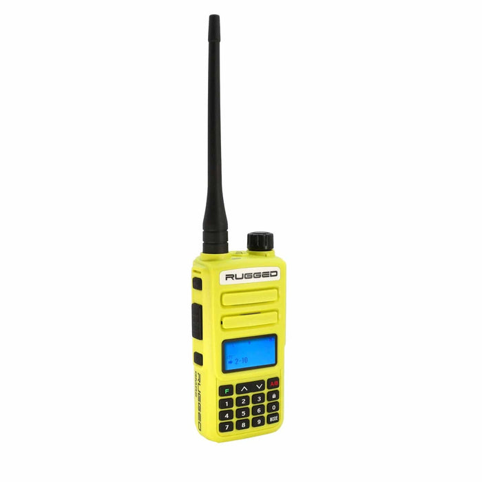 Rugged Gmr2 Plus Gmrs And Frs Two Way Handheld Radio - High Visibility Safety Yellow by Rugged Radios