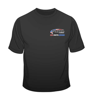 Rugged Radios American Flag T-Shirt - Black by Rugged Radios Rugged Radios