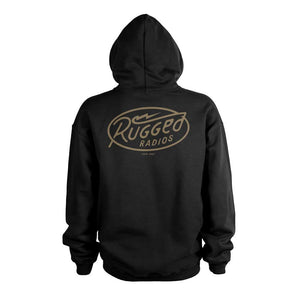 Rugged Radios Bolt Pullover Hoodie - Black by Rugged Radios Rugged Radios