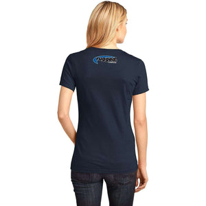 Rugged Radios Classic Ladies V-Neck - Navy Blue by Rugged Radios Rugged Radios