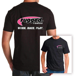 Rugged Radios Classic Pink T-Shirt - Black by Rugged Radios MS4-BLK/PINK-SM 01039374005760 Rugged Radios Small