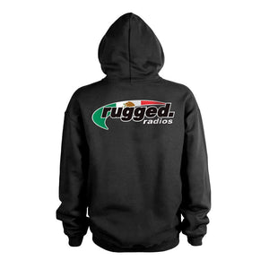 Rugged Radios Mexican Flag Pullover Hoodie - Black by Rugged Radio Rugged Radios