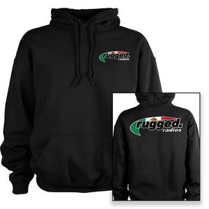 Rugged Radios Mexican Flag Pullover Hoodie - Black by Rugged Radio HOODIE-MXFLAG-SM 01039374005943 Rugged Radios SM