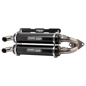 Rzr Rs1 Slip On By Trinity Racing TR-4165S-BK Dual Muffler TR-4165S-BK Trinity Racing Black