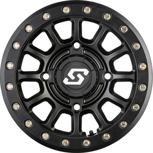 Sano Wheel Kit w/ Mud Terrain Tire 14X7 4/156 6+1 Black by Sedona 87-3002+570-2018 Premounted Wheel & Tire Kit 87-SED10264 Western Powersports Drop Ship