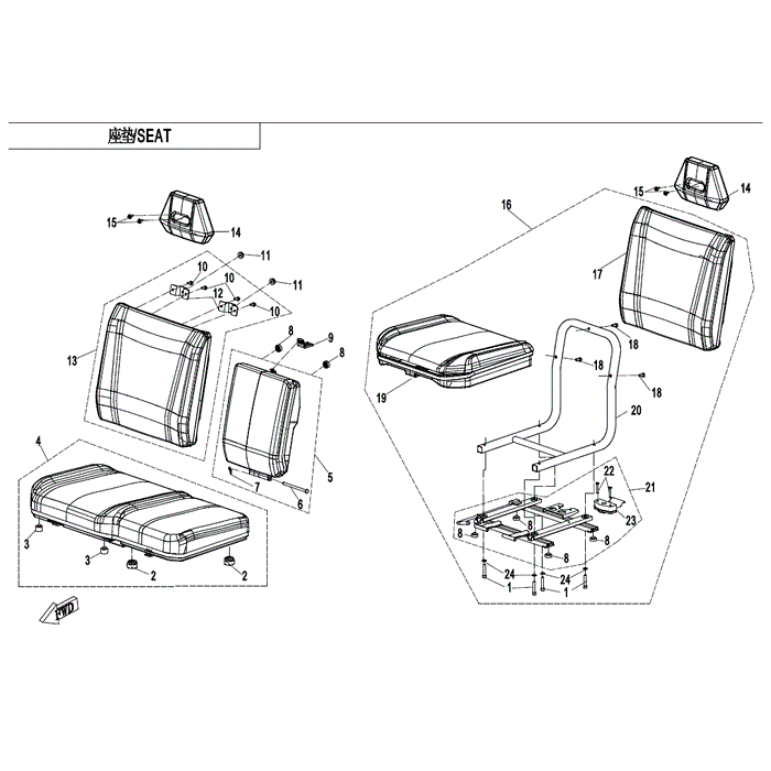 Screw M8X16 (M8X16) by CF Moto