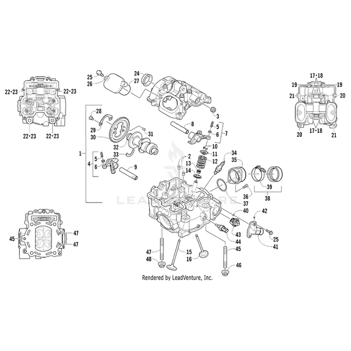 Screw, Mach-Tsph M6X1X20 W/Thread Lock By Arctic Cat