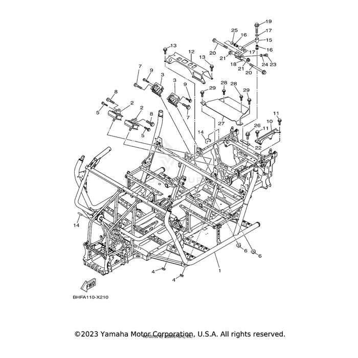 Screw, Pan Head by Yamaha