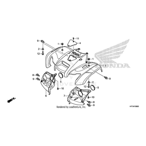 Screw, Tapping (5X12) by Honda 93903-25280 OEM Hardware 93903-25280 Off Road Express Peach St