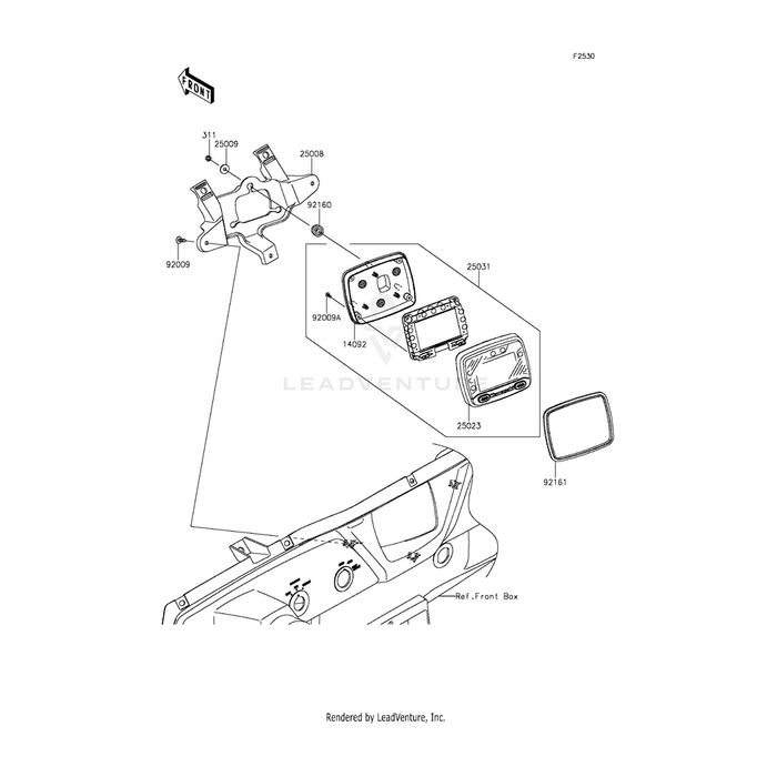 Screw,Tapping,5X14 by Kawasaki