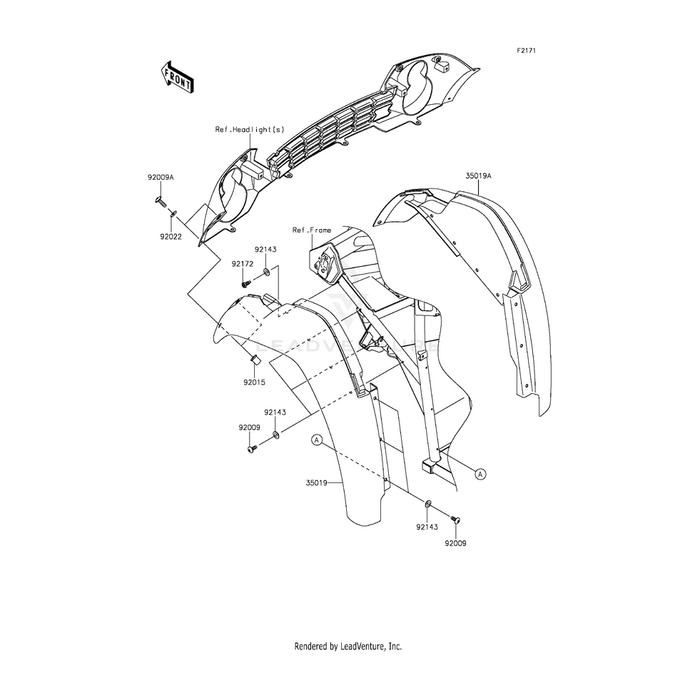 Screw,Tapping,6X16 by Kawasaki