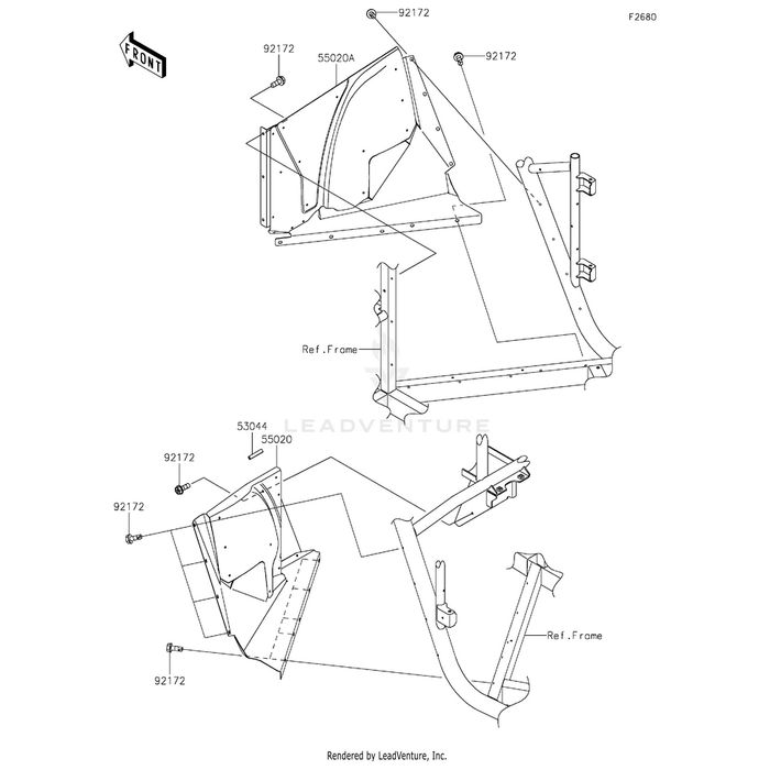 Screw,Tapping,6X16 by Kawasaki