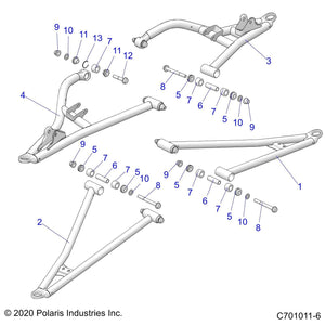 Seal Pivot Cap Assembly, 10 Mm by Polaris 1543735 OEM Hardware P1543735 Off Road Express