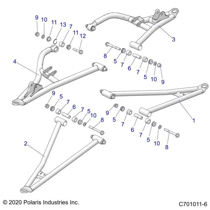 Seal Pivot Cap Assembly, 10 Mm by Polaris