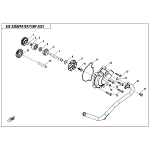 Seal Water Pump Cover by CF Moto 0JWA-080004 OEM Hardware 0JWA-080004 Northstar Polaris