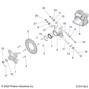 Sealed Pivot Cap Assembly, 12 M by Polaris 1543612 OEM Hardware P1543612 Off Road Express