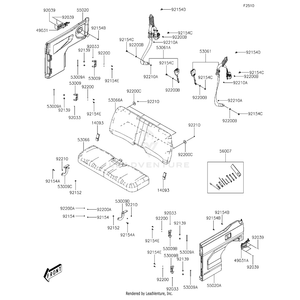 Seat-Assembly,Back by Kawasaki 53066-Y007 OEM Hardware 53066-Y007 Off Road Express Drop Ship