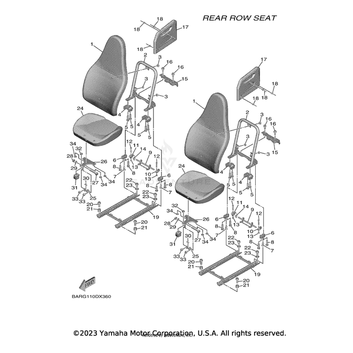 Seat Assembly by Yamaha