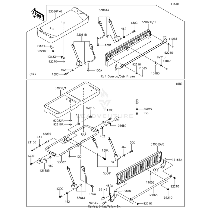 Seat-Assembly,Front,Back,S.M.Bro by Kawasaki