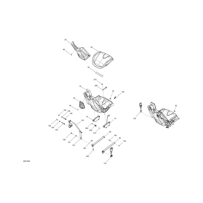 Seat Base Assy by Can-Am